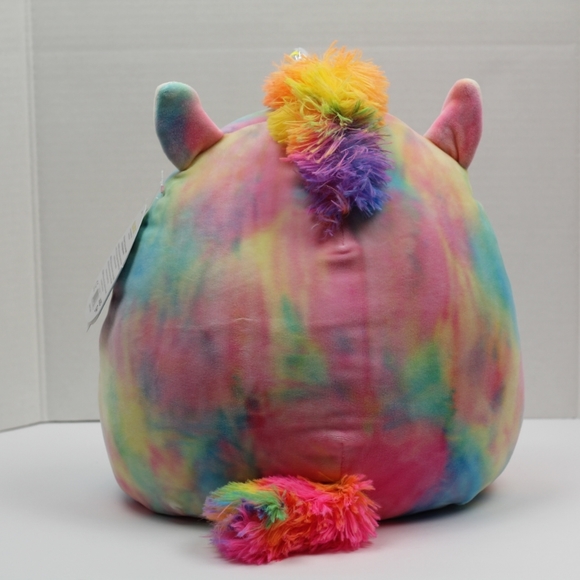 Squishmallows Monogrammed L Rainbow Unicorn Plush - Picture 6 of 12